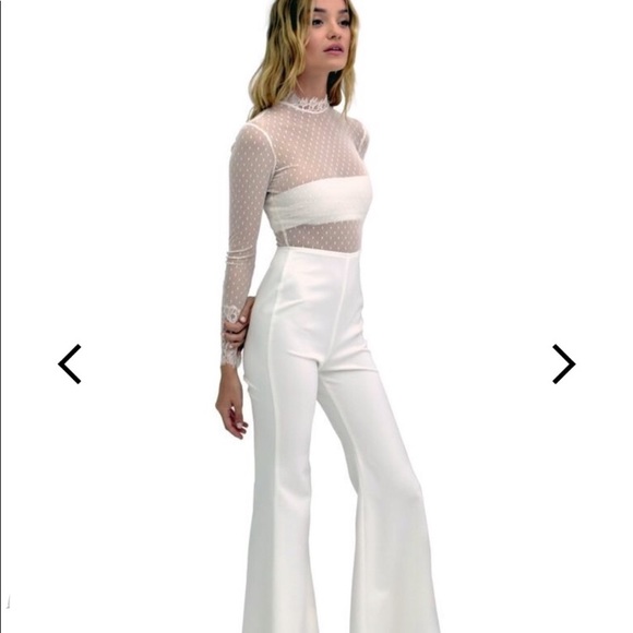 SSO (We Wore What) ivory lace jumpsuit - Picture 2 of 6